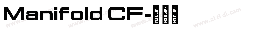 Manifold CF字体转换